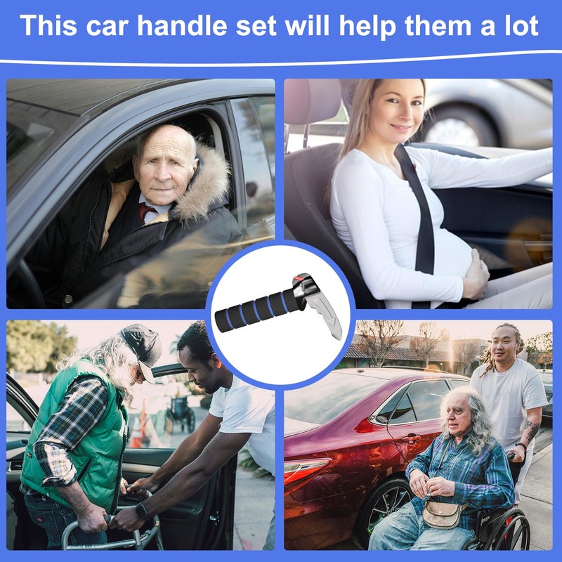 TONINT 2 Packs 3 in 1 Car Handle Assist,Car Door