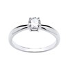 925 Sterling Silver 0.50ct CZ Solitaire Engagement Ring size J
