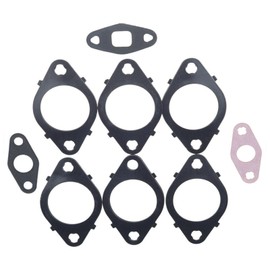 Hconcet New Exhaust Manifold Gaskets with Bolts Compatible with Cummins ISL, ISL-G, QSL, ISC, QSC, 8.3L, 8.9L, Replaces 3937479