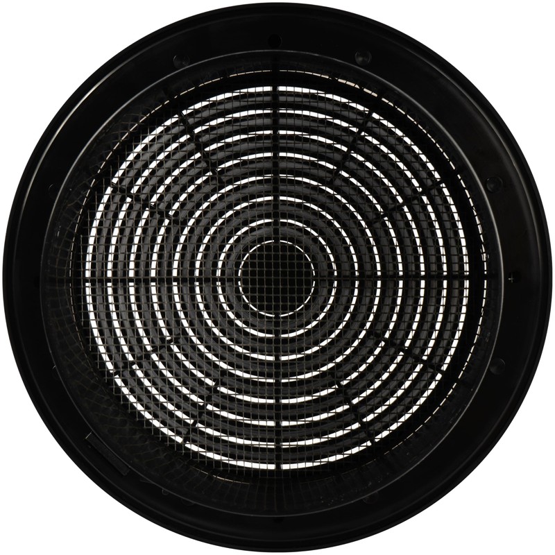 Vent Systems 6'' Inch - Black - Plastic - Dismantable
