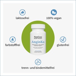 NautuGena AnginKa/Kapuzinerkresse, Meerrettich, & natürliches Vitamin C aus der Hagebutte/ 240 Kapseln (2-Monats-Packung)