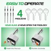 Feekoon 2 Pack Gate Operator Security Pin Lock, Black