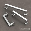 Alzassbg 10 Pack Polished Chrome Cabinet Pulls, 3 Inch(76mm) Hole