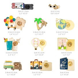 Enamel Pin Badge Brooch Pins Badge Metal Badge Pins Fashionable Accessory for Teenage Girls Suitable for Clothing Bags Jackets DIY Crafts, Zinc