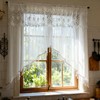 Luxury Sheer Valance Curtains for Living Room Window Valance Bead