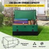 Unbranded Outdoor Storage Box Waterproof PE Deck Box Galvanized Frame