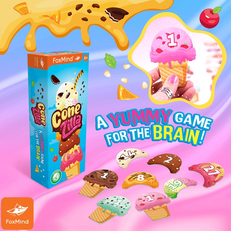 Foxmind Games: ConeZILLA – Learn Through Play with Ice Cream