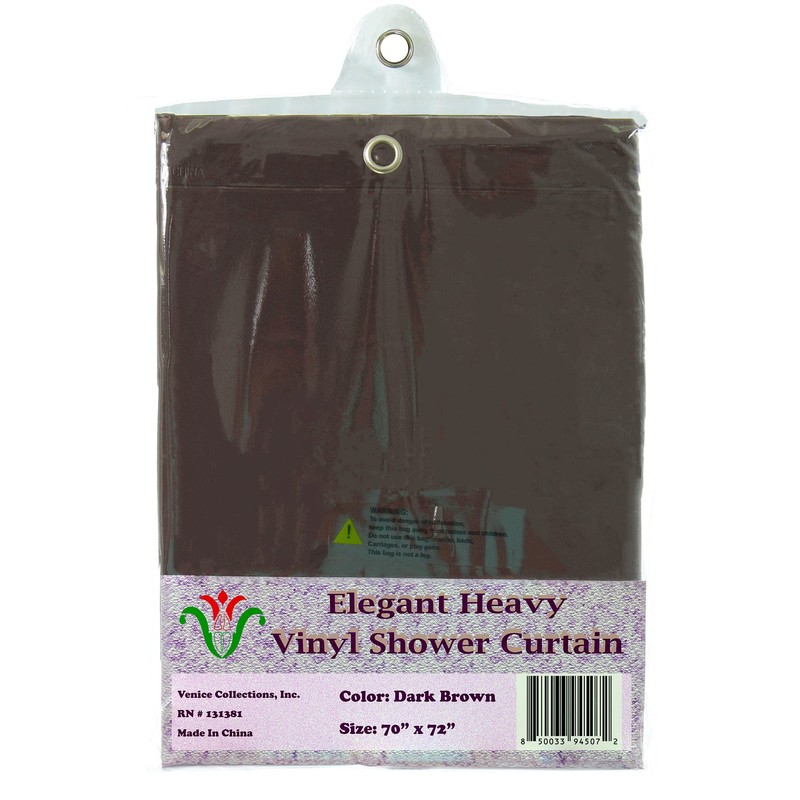 Venice Collections Elegant Heavy Duty Vinyl Shower Curtain Liner with