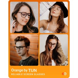 TIJN Progressive Multifocus Reading Glasses for Women Anti Blue Light Blocking Readers Vintage Square Nerd Eyeglasses