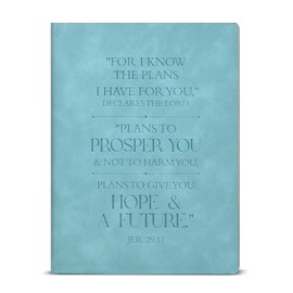 KSFFWQIN Christian Notebook Journal Bible Verse for I Know the Plans Journal Jeremiah 29:11 Scripture Writing Notebook Religious Gifts for Women Men