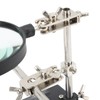 6X Magnifier with Auxiliary Clip Magnifying Glass Holder Third Hand