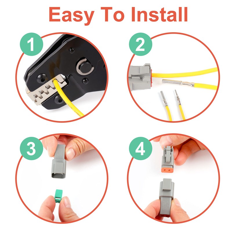 Flytuo 94PCS Electrical Wire Connector Plug, 6 Sets 2 3