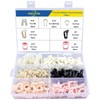OAUTOO 140pcs Fuel Line Retainer Clip Assortment for Ford GM