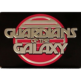 Licenses Products Guardians of The Galaxy Movie Retro Metal Magnet Logo, 2.5 x 3.5", Silver