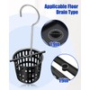 2 Pcs 2 Inch Hair and Debris Strainer, Black Coating