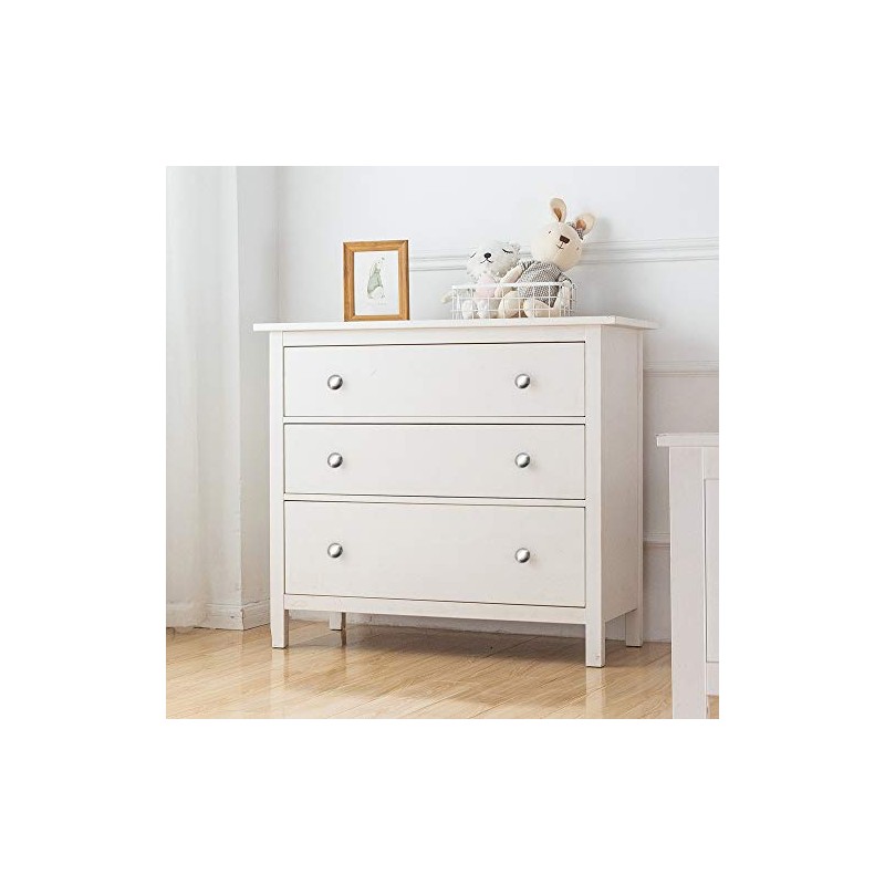 30 Packs Kitchen Cabinet Knobs Brushed Nickel Silver-Pull Hardware Handle,Drawer