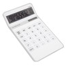 Calculator Solar Battery Powered Transparent Large Keys LCD Display Office