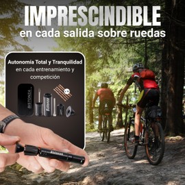 Bike Repair Kit - Includes Repair Kit - 15 Wicks and Plugs to Attach to Your Handlebar - Compact, Very Light and Durable - Suitable for All Types of Tubeless Tyres