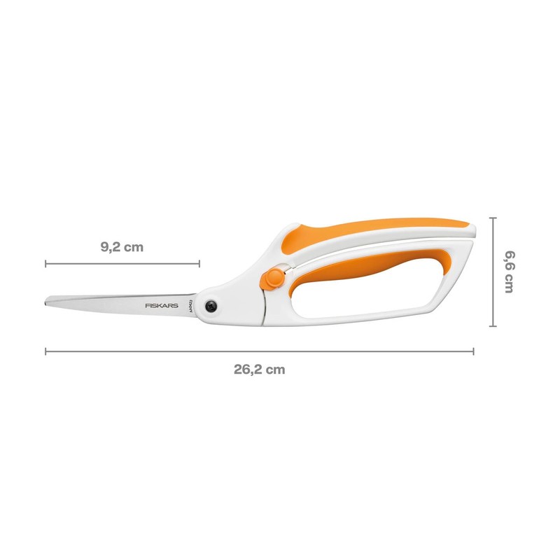 Fiskars Softgrip Fabric Scissors, Length: 26 cm, Stainless Steel Blade/Plastic