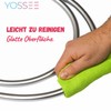 Yossee Duschschlauch 2 Meter PVC Glatter Brauseschlauch mit verdrehsicheren Messinganschlüssen,
