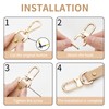 DEVPSISR 4pcs Detachable Snap Hook Swivel Clasp with Screw Bag