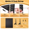4 Pack Peg Board Display Stand for Vendors with 48