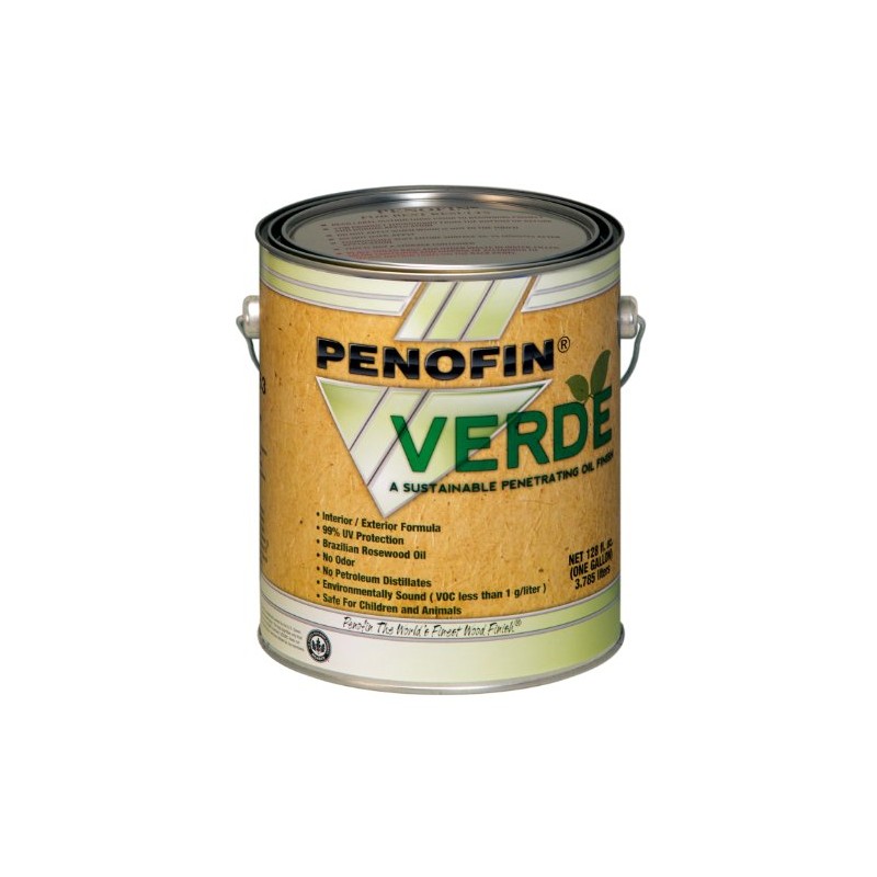 Performance Coatings, Natural 733921700895 Penofin Verde Sustainable Wood Finish, 1-Gallon,