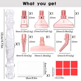 Praise V Do Diamond Painting Pen Kit Tool Accessories Stylus Drill Pen with Metal Placers for Nail Art Decoration Art White