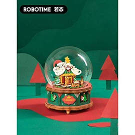 ROBOTIME Christmas Town DIY Music Box Kit