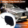 A ABSOPRO CALICHE BLUE FRONT BUMPER TOW HOOK COVER CAP