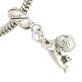 Wholesale Charms Kewpie-Like Doll 925 Solid Sterling Silver European Dangle Bead Charm Euro DIY Crafting