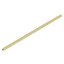 METALLIXITY Brass Tube (Outer Diameter 0.2 inch (6 mm) x Wall Thickness 0.04 inch (1 mm) x Length 7.9 inch (200 mm) x 1 Piece Straight Tube - For Furniture, Machinery, DIY Crafts