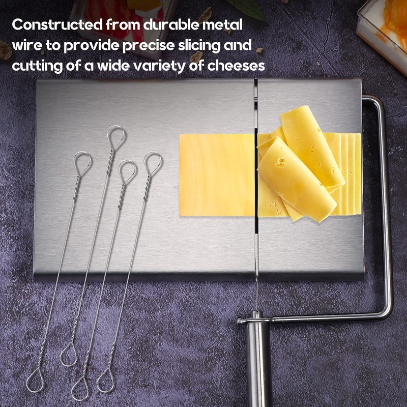 Nuanchu 10 Pcs Cheese Slicer Wire Replacement Block Cheese Cutter