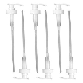 Universal Industrial Dispenser Pump for 1 Gallon Bottles by L'AUTRE PEAU - 38/400 | 12" Height | 5-7 CC Per Stroke | Pump Sanitizer, Lotion, Shampoo, Conditioner | For Standard & F-Style Jugs (6 Pack)
