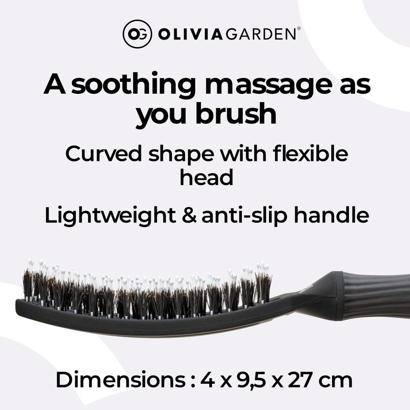 Olivia Garden - Fingerbrush - Boar & Nylon bristles -