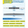 WPW10491331 Dishwasher Lower Spray Arm Fits Whirlpool Maytag Amana Admiral