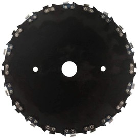 (2-Set) 7" x 20T Chainsaw Tooth Brush Blades – 2 Blades, 3 Assorted Round Files (5/32’’, 3/16'', 11/64'') and 4 Washers | For Cutter, Trimmer, Weed Eater | Made from Carbon Steel, Cuts Like Butter