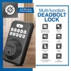 Embassy Door Lock Electronic Keyless Entry with Antimicrobial Illuminated Keypad