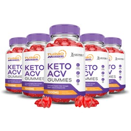 (5 Pack) Turbo Ripped Keto ACV Gummies Advanced Formula 1000MG Turbo Ripped Keto Gummies Apple Cider Vinegar Formulated with Pomegranate Beet Juice Powder B12 Vegan Non GMO 300 Gummys
