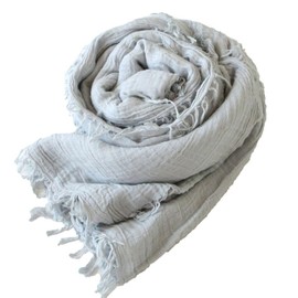 (.a all over the world) Organic Cotton Stole, Large Scarf, Square, 100% Cotton, Plain, Large Shawl, Spring, Spring, Summer, 47.2 x 4.7 inches (120 x 120 cm), Men's, Women's, Common Fringe, Pink