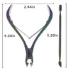 Cuticle Trimmer with Cuticle Pusher Professional Stainless Steel Cuticle Cutter