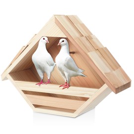 DoubleFill 1 Pcs Cedar Dove Nesting Box Dove House Nest for Bird Pigeon Outside Doves Nesting and Roosting Platform Garden Decoration (Novelty)