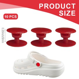 UZEXYO 10Pcs Rivets,Rivets Resin Easy DIY Fix,Replacement for Plastic Shoes Crocs Compatible Durable Pop Rivet Button Buckles Fasteners Set for Repairing, Upgrading, and Refreshing Your Footwear Tool