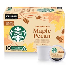 Starbucks Flavored K-Cup Coffee Pods — Maple Pecan for Keurig Brewers — 1 box (10 pods)