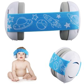 Darryy Baby Earmuffs - Super Comfortable Earmuffs, Reliable Hearing Protection for Children and Babies from 0 Years, Baby Ear Defenders and Protectors, blue