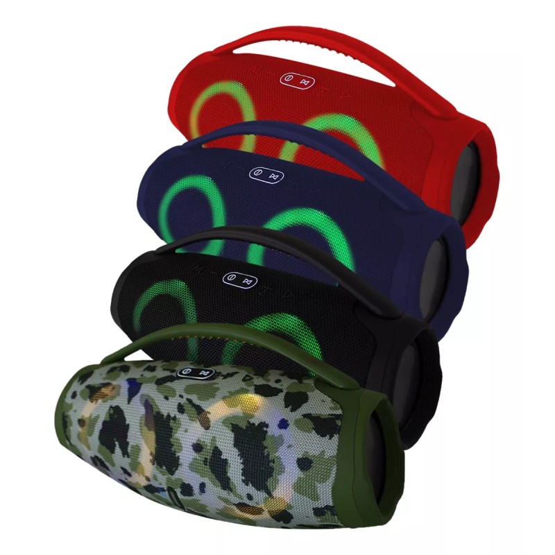 Maíz Bocina Bluetooth Recargable Usb Inalambrica Luz Led Portatil