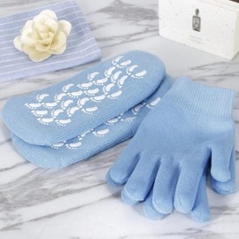 손 발 보습 장갑 촉촉 보온 거친손 거친 갈라짐 관리 양말 에센셜 보호 색상 랜덤 Moisturizing Gloves and Socks for Dry Cracked Hands and Feet - Essential Protection in Random Colors