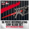 36-Piece Ultimate Reciprocating Saw Blade Set - Premium Saw Blades,