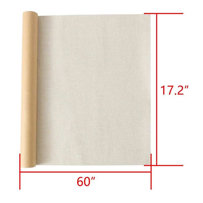 SANSAM Self-Adhesive Linen Repair Fabric Patch - 17.2''x60'' Roll Fabric
