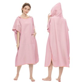 AKASENKO Poncho de Surf, Albornoz de Playa, Poncho Toalla,Bata de Baño de Microfibra con Capucha,Adecuado para el Surf, la natación, el baño y Las Pla